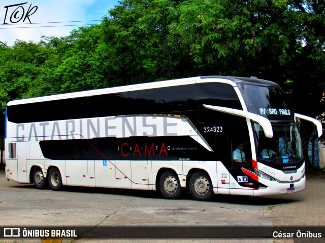 Auto Viação Catarinense 324323 na cidade de São Paulo, São Paulo, Brasil, por César Ônibus. Número da foto: #12609204.