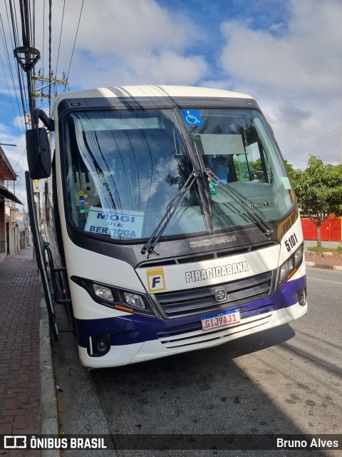 Viação Piracicabana 5101 na cidade de Ferraz de Vasconcelos, São Paulo, Brasil, por Bruno Alves. Número da foto: #12608030.