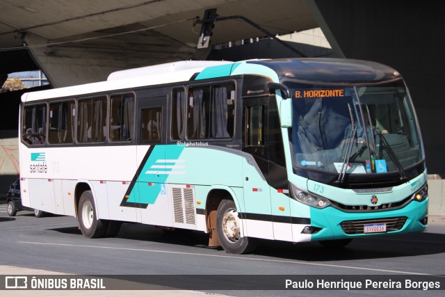 Santa Fé Transportes 173 na cidade de Belo Horizonte, Minas Gerais, Brasil, por Paulo Henrique Pereira Borges. Número da foto: #12608916.