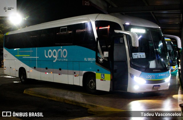 Log Rio Transporte e Turismo 421 na cidade de Queluz, São Paulo, Brasil, por Tadeu Vasconcelos. Número da foto: #12608794.