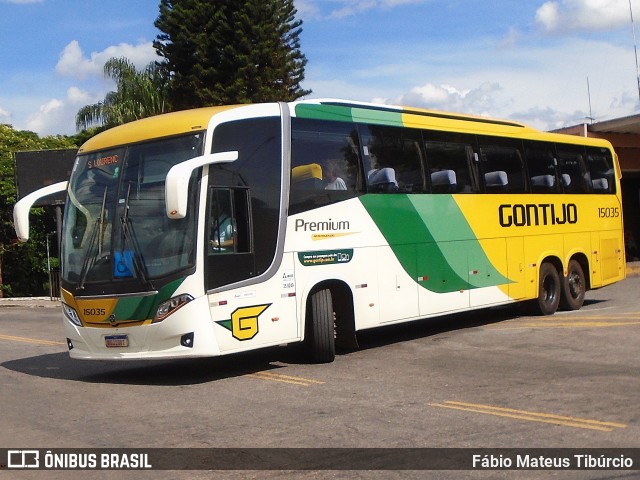 Empresa Gontijo de Transportes 15035 na cidade de Três Corações, Minas Gerais, Brasil, por Fábio Mateus Tibúrcio. Número da foto: #12608354.