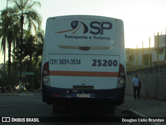 SP Transporte e Turismo 25200 na cidade de Sabará, Minas Gerais, Brasil, por Douglas Célio Brandao. Número da foto: #12608420.