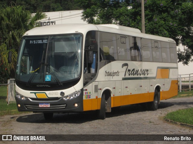 Transur - Transporte Rodoviário Mansur 4010 na cidade de Juiz de Fora, Minas Gerais, Brasil, por Renato Brito. Número da foto: #12608748.