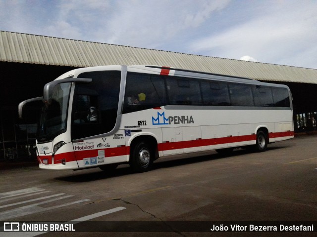 Empresa de Ônibus Nossa Senhora da Penha 6522 na cidade de Maringá, Paraná, Brasil, por João Vitor Bezerra Destefani. Número da foto: #12608221.