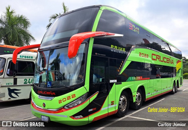 Autobuses Cruceña 2022 na cidade de Barueri, São Paulo, Brasil, por Carlos Júnior. Número da foto: #12607035.