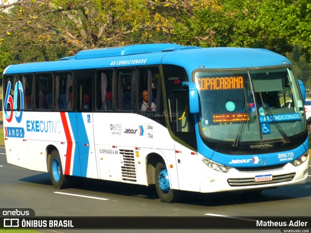Auto Viação Jabour D86755 na cidade de Rio de Janeiro, Rio de Janeiro, Brasil, por Matheus Adler. Número da foto: #12607732.