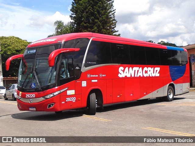 Viação Santa Cruz 29220 na cidade de Três Corações, Minas Gerais, Brasil, por Fábio Mateus Tibúrcio. Número da foto: #12607140.