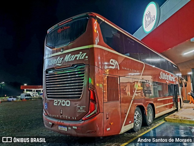 Santa Maria Fretamento e Turismo > Transportes Santa Maria(SP) 2700 na cidade de Pariquera-Açu, São Paulo, Brasil, por Andre Santos de Moraes. Número da foto: #12607242.