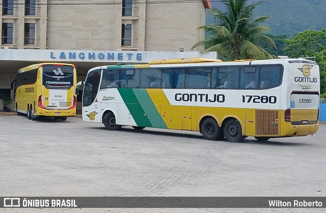 Empresa Gontijo de Transportes 17280 na cidade de Governador Valadares, Minas Gerais, Brasil, por Wilton Roberto. Número da foto: #12606777.