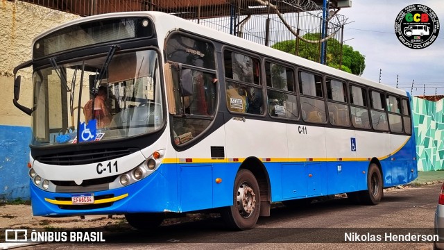 Ônibus Particulares C-11 na cidade de Abaetetuba, Pará, Brasil, por Nikolas Henderson. Número da foto: #12608389.