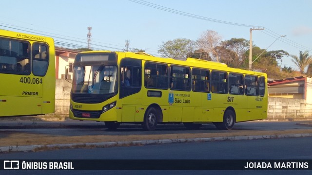 Viação Primor 400.107 na cidade de São Luís, Maranhão, Brasil, por JOIADA MARTINS. Número da foto: #12606740.