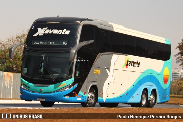 Viação Xavante 22209 na cidade de Brasília, Distrito Federal, Brasil, por Paulo Henrique Pereira Borges. Número da foto: #12659019.