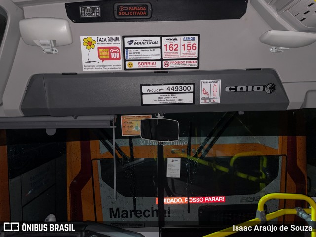 Auto Viação Marechal Brasília 449300 na cidade de Ceilândia, Distrito Federal, Brasil, por Isaac Araújo de Souza. Número da foto: #12656320.