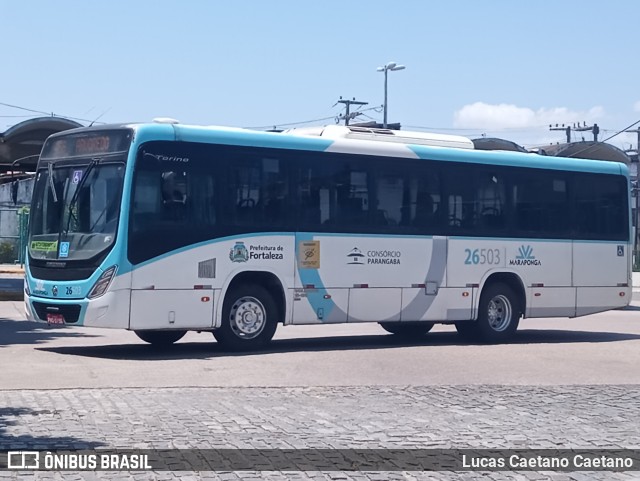 Maraponga Transportes 26503 na cidade de Fortaleza, Ceará, Brasil, por Lucas Caetano. Número da foto: #12657004.