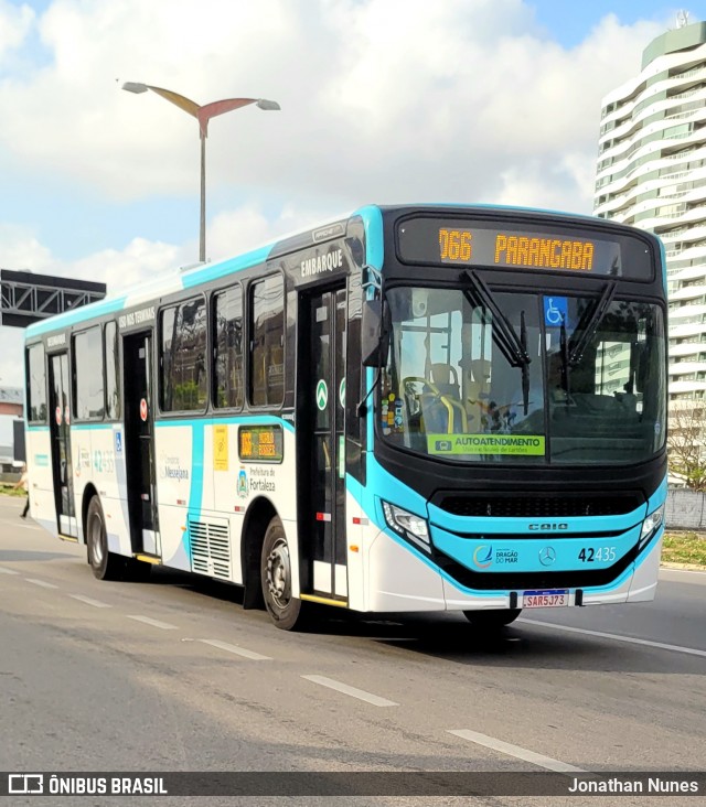 Auto Viação Dragão do Mar 42435 na cidade de Fortaleza, Ceará, Brasil, por Jonathan Nunes. Número da foto: #12656845.