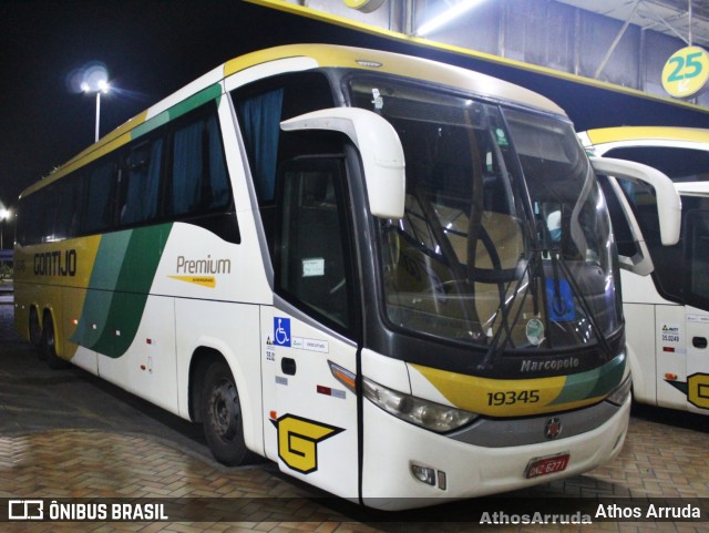 Empresa Gontijo de Transportes 19345 na cidade de Perdões, Minas Gerais, Brasil, por Athos Arruda. Número da foto: #12658791.