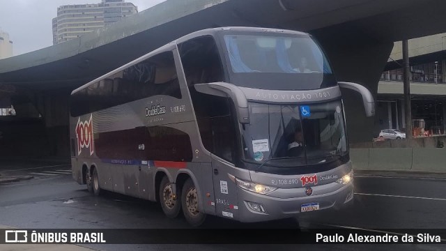 Auto Viação 1001 RJ 108.690 na cidade de Belo Horizonte, Minas Gerais, Brasil, por Paulo Alexandre da Silva. Número da foto: #12658496.