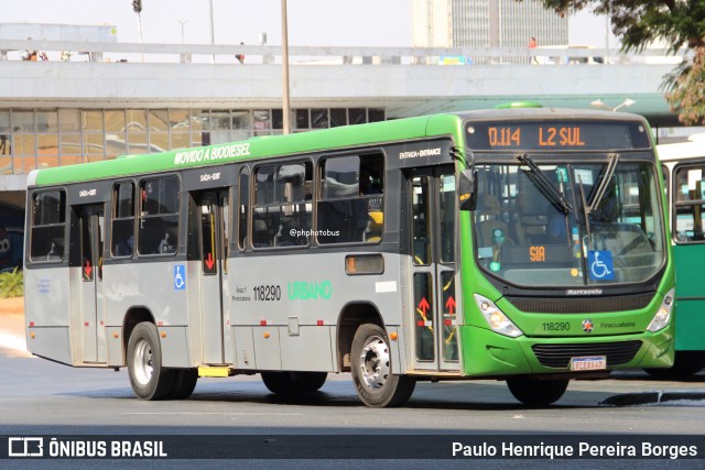 Viação Piracicabana Distrito Federal 118290 na cidade de Brasília, Distrito Federal, Brasil, por Paulo Henrique Pereira Borges. Número da foto: #12659026.