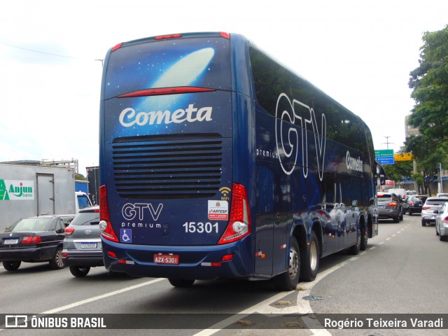 Viação Cometa 15301 na cidade de São Paulo, São Paulo, Brasil, por Rogério Teixeira Varadi. Número da foto: #12657790.