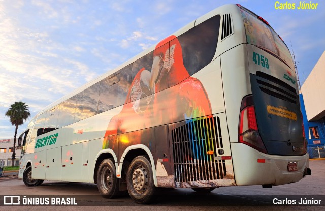 Eucatur - Empresa União Cascavel de Transportes e Turismo 4753 na cidade de Goiânia, Goiás, Brasil, por Carlos Júnior. Número da foto: #12659366.