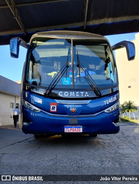 Viação Cometa 724506 na cidade de São José do Rio Preto, São Paulo, Brasil, por João Vitor Pereira. Número da foto: #12657942.