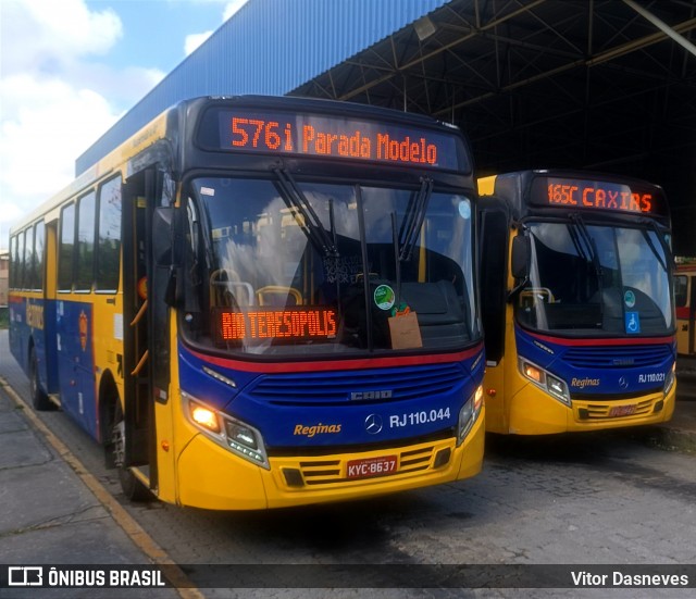 Auto Viação Reginas RJ 110.044 na cidade de Duque de Caxias, Rio de Janeiro, Brasil, por Vitor Dasneves. Número da foto: #12656848.