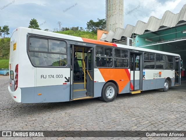 Viação Cidade do Aço RJ 174.003 na cidade de Barra Mansa, Rio de Janeiro, Brasil, por Guilherme Afonso. Número da foto: #12657031.