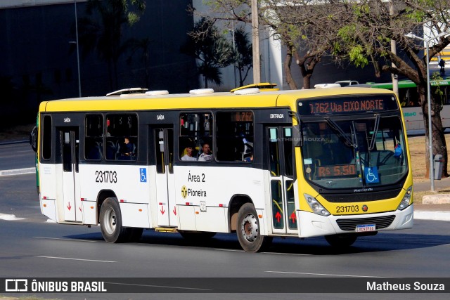 Viação Pioneira 231703 na cidade de Brasília, Distrito Federal, Brasil, por Matheus Souza. Número da foto: #12658757.