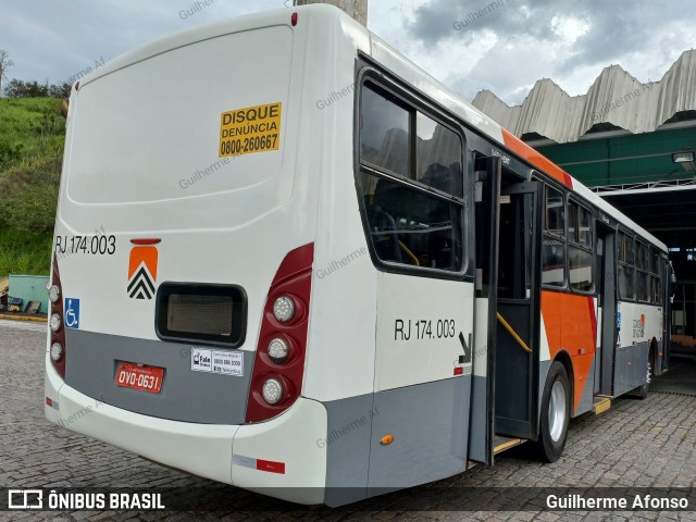 Viação Cidade do Aço RJ 174.003 na cidade de Barra Mansa, Rio de Janeiro, Brasil, por Guilherme Afonso. Número da foto: #12657029.