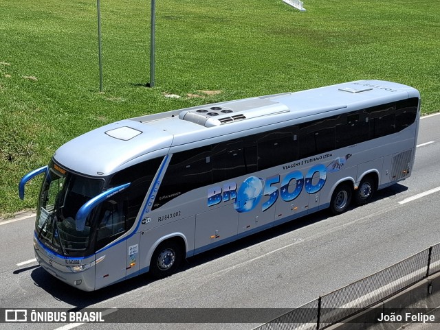 BR-500 Viagens e Turismo RJ 843.002 na cidade de Cachoeira Paulista, São Paulo, Brasil, por João Felipe. Número da foto: #12658216.