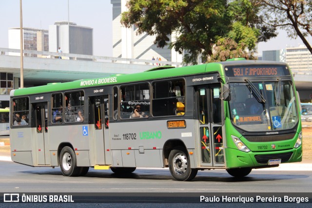 Viação Piracicabana Distrito Federal 118702 na cidade de Brasília, Distrito Federal, Brasil, por Paulo Henrique Pereira Borges. Número da foto: #12659044.