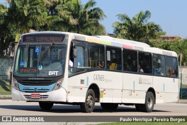 Viação Redentor C47665 na cidade de Rio de Janeiro, Rio de Janeiro, Brasil, por Paulo Henrique Pereira Borges. Número da foto: #12661707.