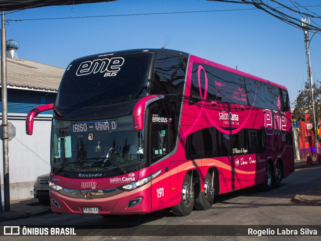 Pullman Eme Bus 191 na cidade de Estación Central, Santiago, Metropolitana de Santiago, Chile, por Rogelio Labra Silva. Número da foto: #12661171.