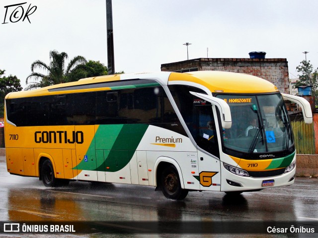 Empresa Gontijo de Transportes 7110 na cidade de Belo Horizonte, Minas Gerais, Brasil, por César Ônibus. Número da foto: #12660714.