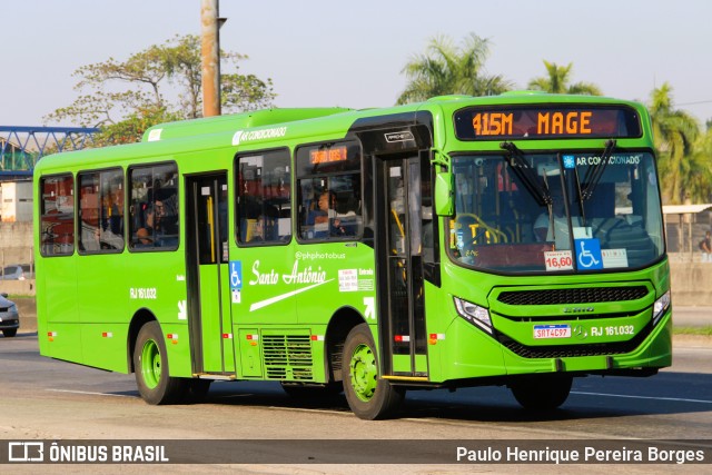 Transportes Santo Antônio RJ 161.032 na cidade de Duque de Caxias, Rio de Janeiro, Brasil, por Paulo Henrique Pereira Borges. Número da foto: #12661766.