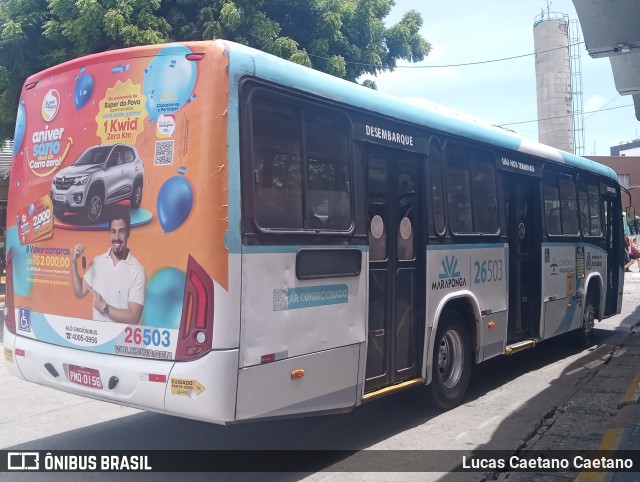 Maraponga Transportes 26503 na cidade de Fortaleza, Ceará, Brasil, por Lucas Caetano. Número da foto: #12659575.