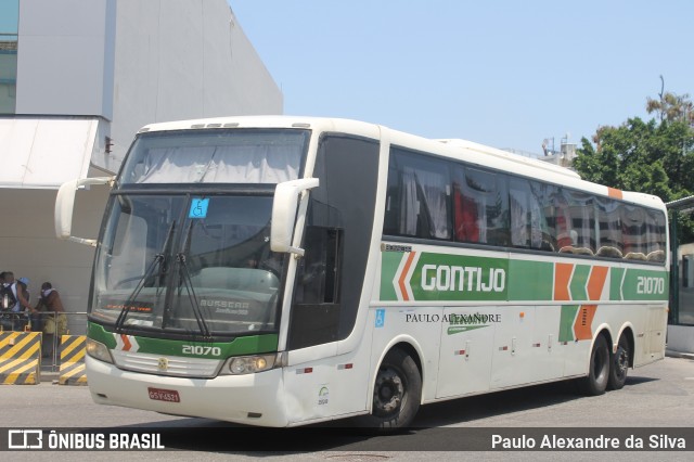 Empresa Gontijo de Transportes 21070 na cidade de Rio de Janeiro, Rio de Janeiro, Brasil, por Paulo Alexandre da Silva. Número da foto: #12660897.