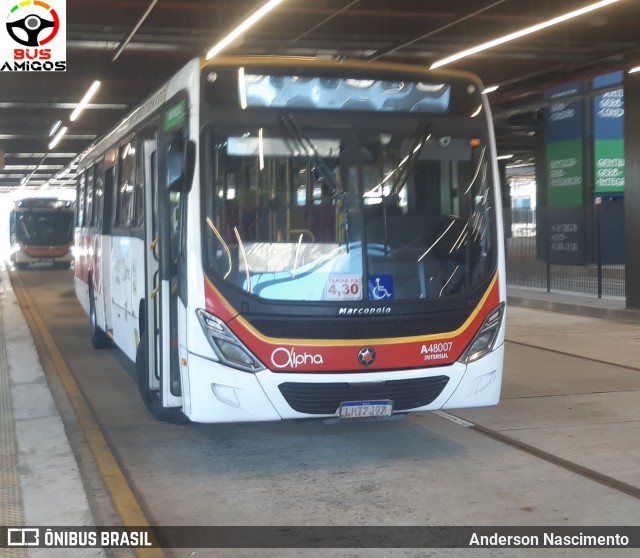 Auto Viação Alpha A48007 na cidade de Rio de Janeiro, Rio de Janeiro, Brasil, por Anderson Nascimento . Número da foto: #12660902.