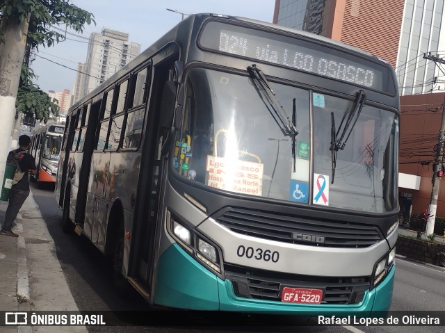 Auto Viação Urubupungá 00360 na cidade de Osasco, São Paulo, Brasil, por Rafael Lopes de Oliveira. Número da foto: #12661054.