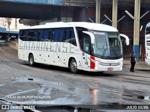 Auto Viação Catarinense 3458 na cidade de Porto Alegre, Rio Grande do Sul, Brasil, por JULIO SILVA. Número da foto: #12661644.