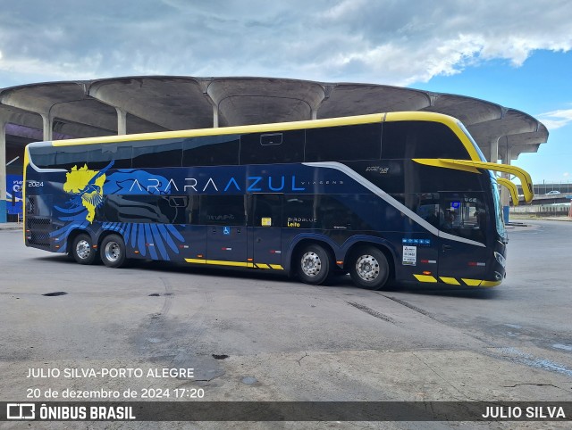 Arara Azul Turismo 2024 na cidade de Porto Alegre, Rio Grande do Sul, Brasil, por JULIO SILVA. Número da foto: #12660012.