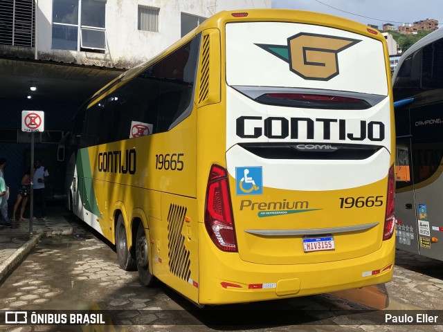 Empresa Gontijo de Transportes 19665 na cidade de Manhuaçu, Minas Gerais, Brasil, por Paulo Eller. Número da foto: #12659488.