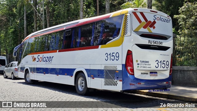 Solazer Transportes e Turismo 3159 na cidade de Petrópolis, Rio de Janeiro, Brasil, por Zé Ricardo Reis. Número da foto: #12660161.