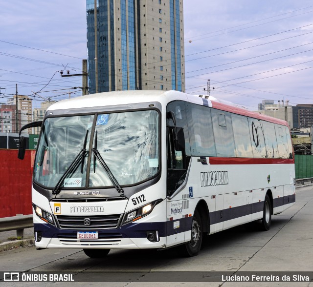 Viação Piracicabana 5112 na cidade de São Paulo, São Paulo, Brasil, por Luciano Ferreira da Silva. Número da foto: #12660841.