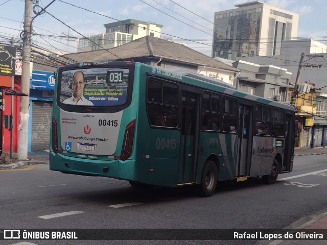 Auto Viação Urubupungá 00415 na cidade de Osasco, São Paulo, Brasil, por Rafael Lopes de Oliveira. Número da foto: #12659666.