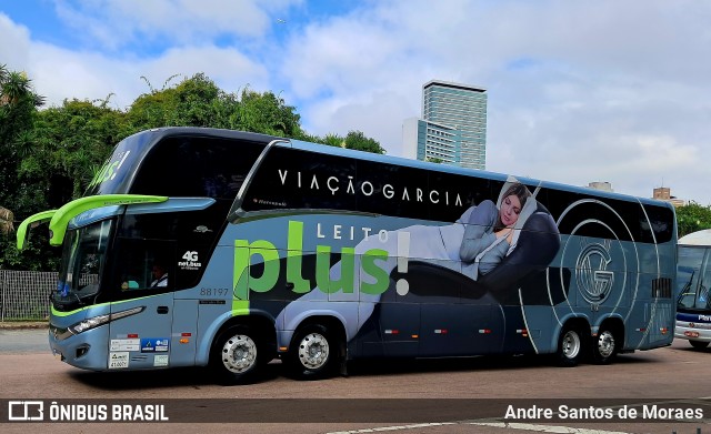 Viação Garcia 88197 na cidade de Curitiba, Paraná, Brasil, por Andre Santos de Moraes. Número da foto: #12662794.
