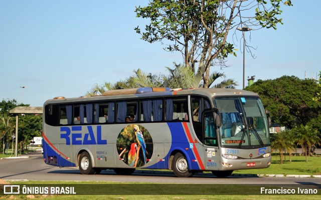 Real Transporte e Turismo 27511 na cidade de Florianópolis, Santa Catarina, Brasil, por Francisco Ivano. Número da foto: #12662808.