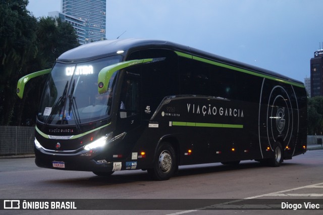 Viação Garcia 92161 na cidade de Curitiba, Paraná, Brasil, por Diogo Viec. Número da foto: #12662774.