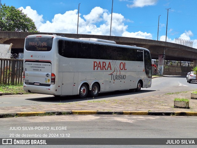 Parasol Turismo 5500 na cidade de Porto Alegre, Rio Grande do Sul, Brasil, por JULIO SILVA. Número da foto: #12662370.