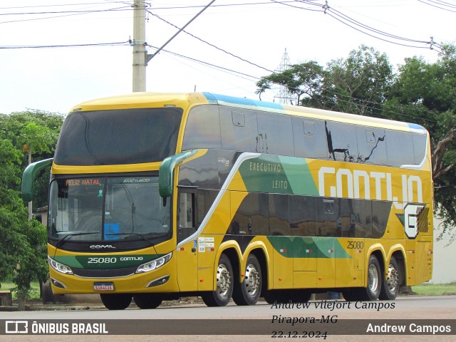 Empresa Gontijo de Transportes 25080 na cidade de Pirapora, Minas Gerais, Brasil, por Andrew Campos. Número da foto: #12664565.